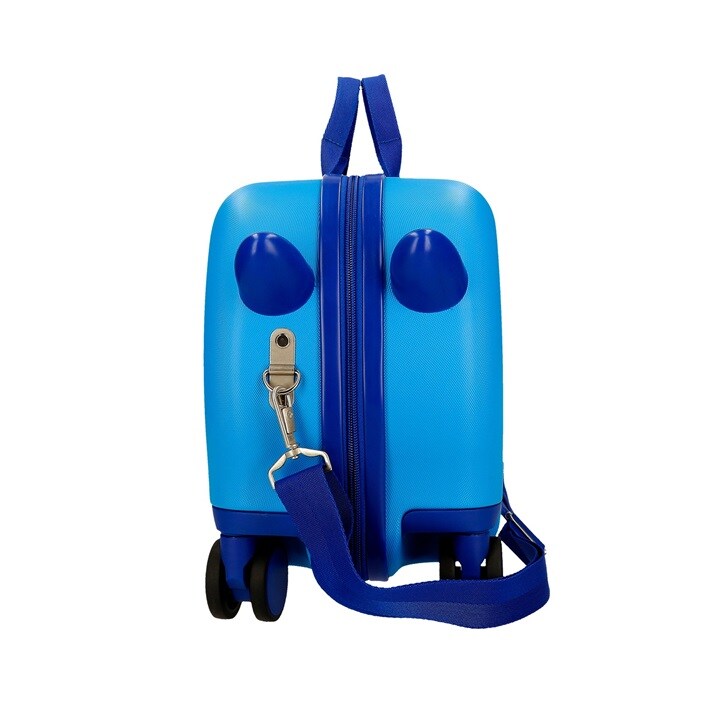 Laste pealeistutav reisikohver Iron Friends Blue