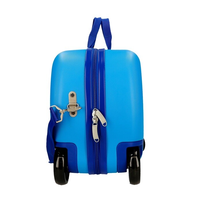 Laste pealeistutav reisikohver Iron Friends Blue