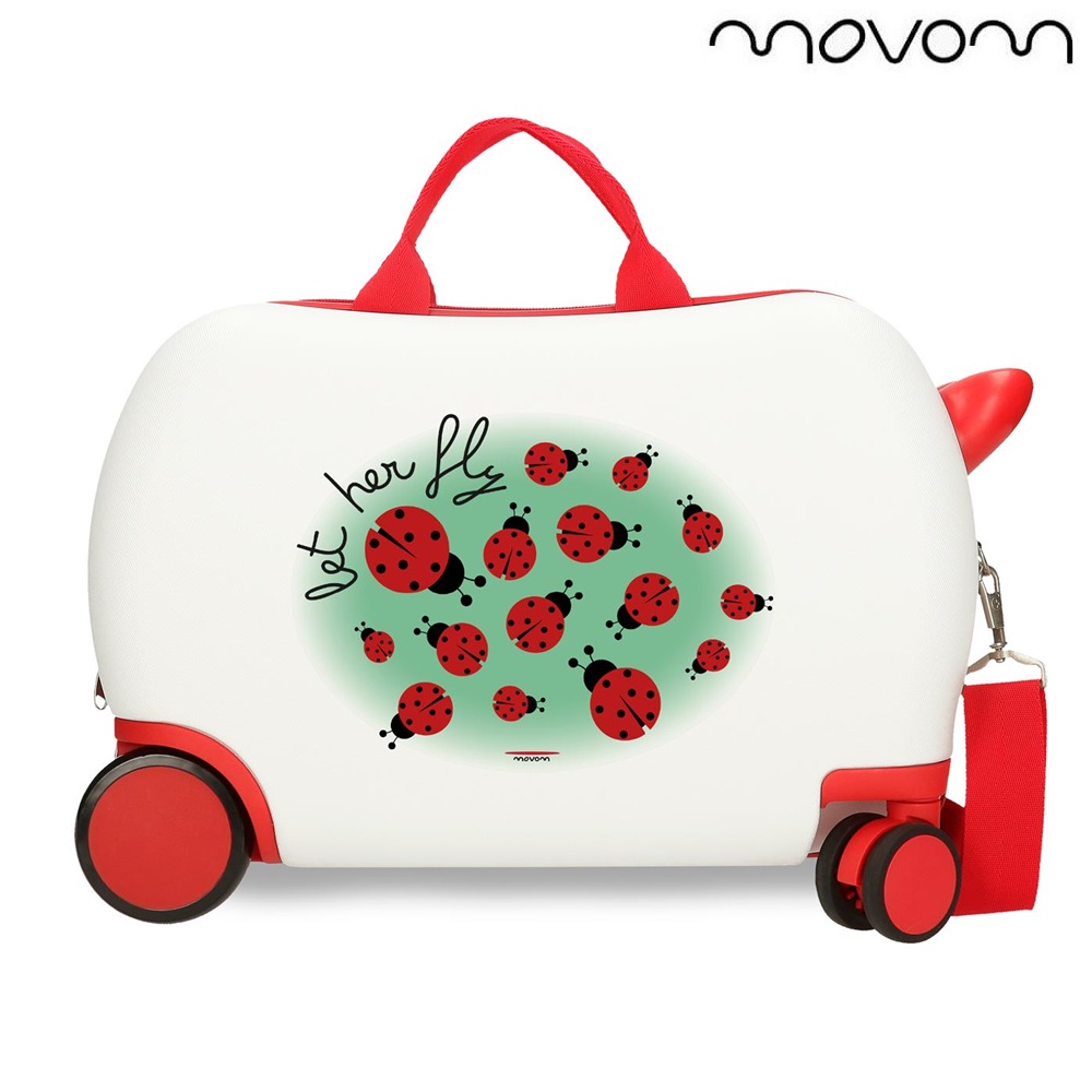 Laste pealistutav kohver Movom Ladybird