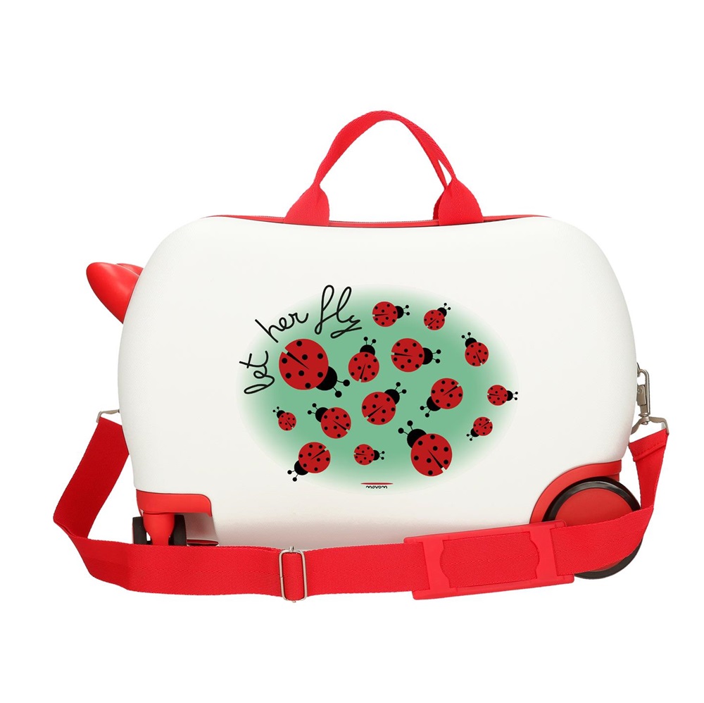 Laste pealistutav kohver Movom Ladybird