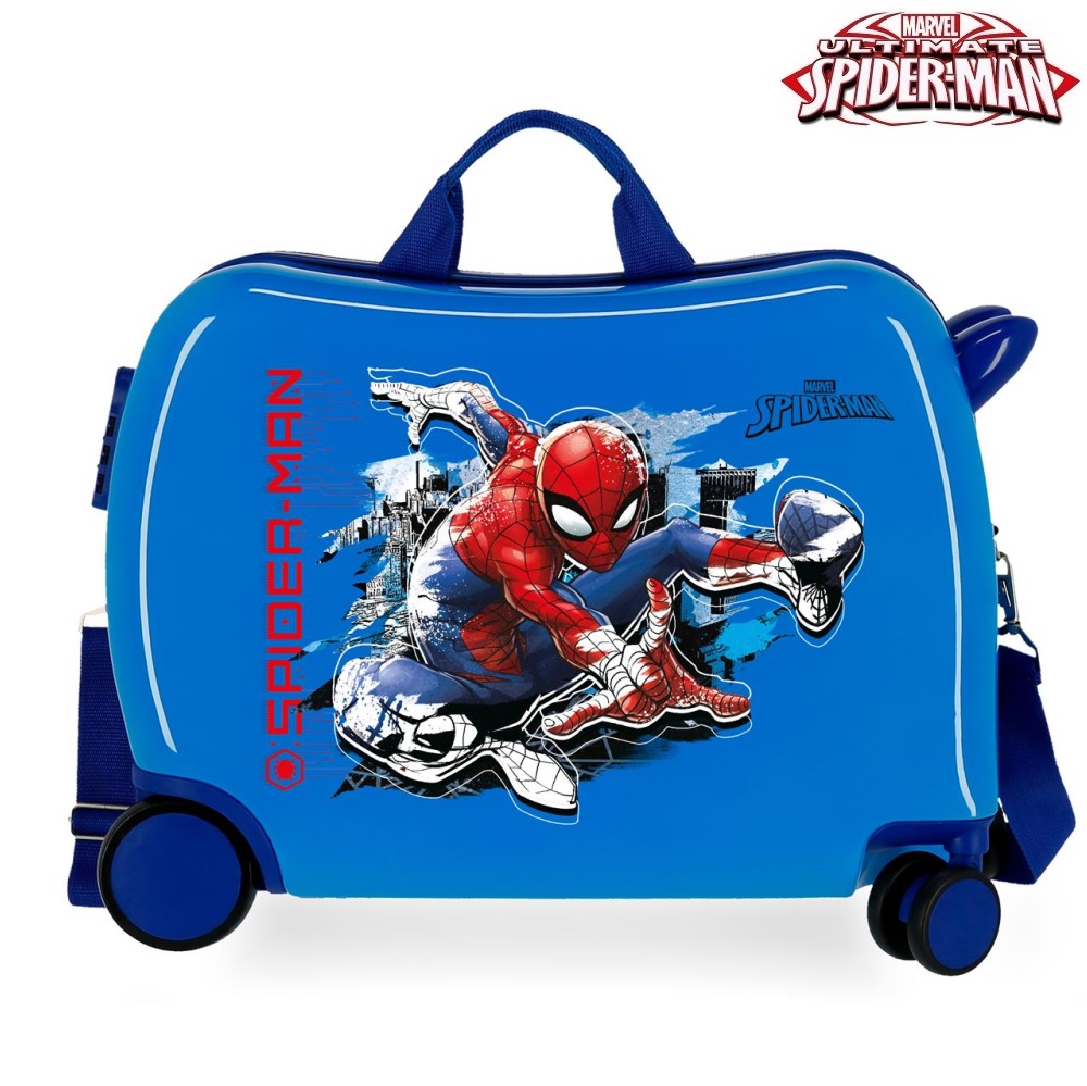 Laste pealistutav kohver Spiderman Geo Blue