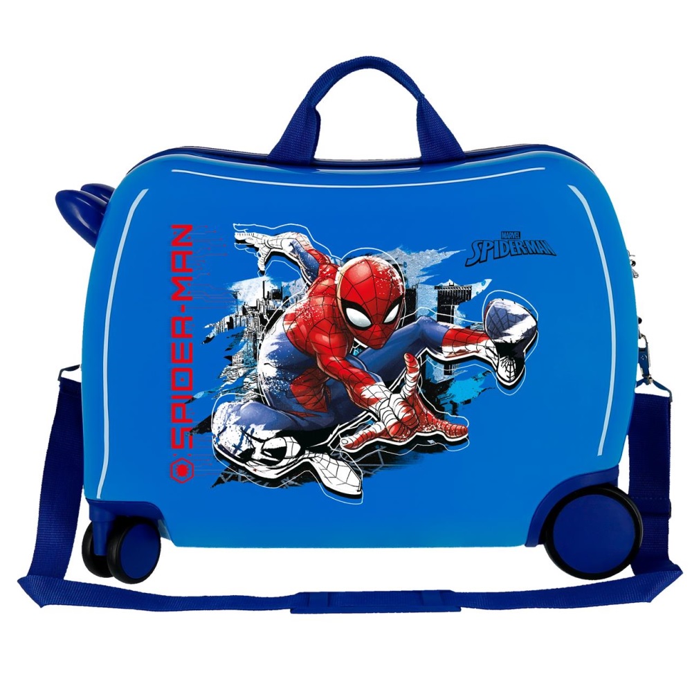 Laste pealistutav kohver Spiderman Geo Blue