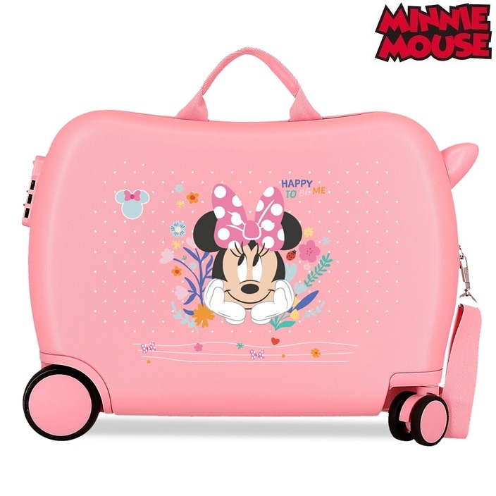 Laste pealeistutav reisikohver Minnie Mouse Happy To Be Me