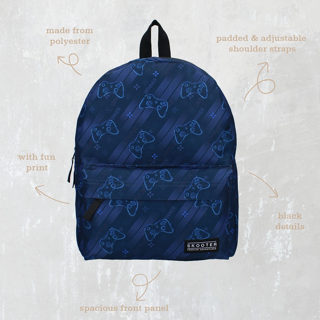 Laste seljakott Skooter Gamers Unite Blue