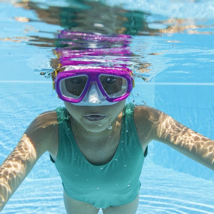 Laste ujumismask & sukeldumismask - Bestway Aqua Champ Cerise