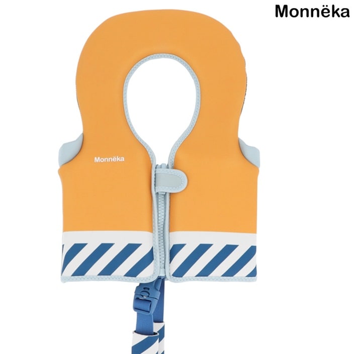 Laste Ujumisvest - Monnëka Learning Float Vest Blue Stripes