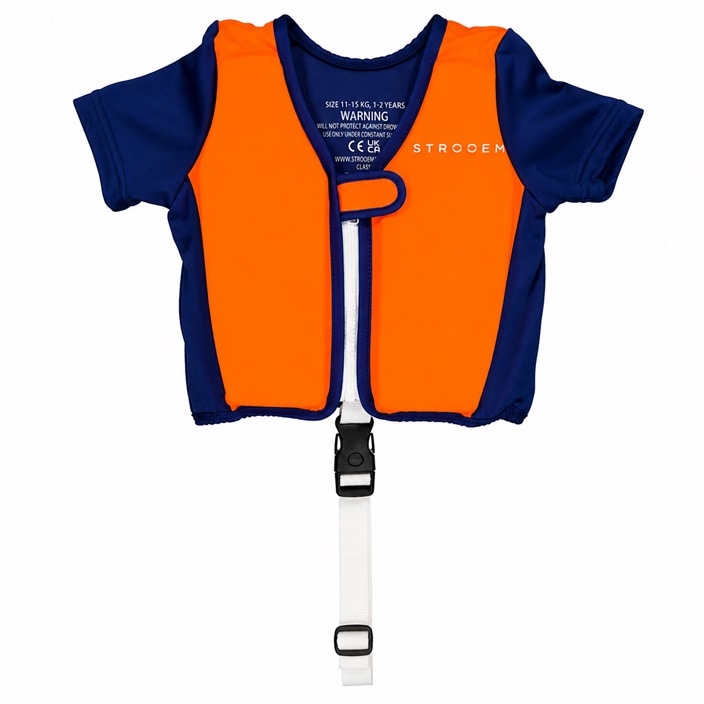 Laste Ujumisvest - Strooem Orange & Navy