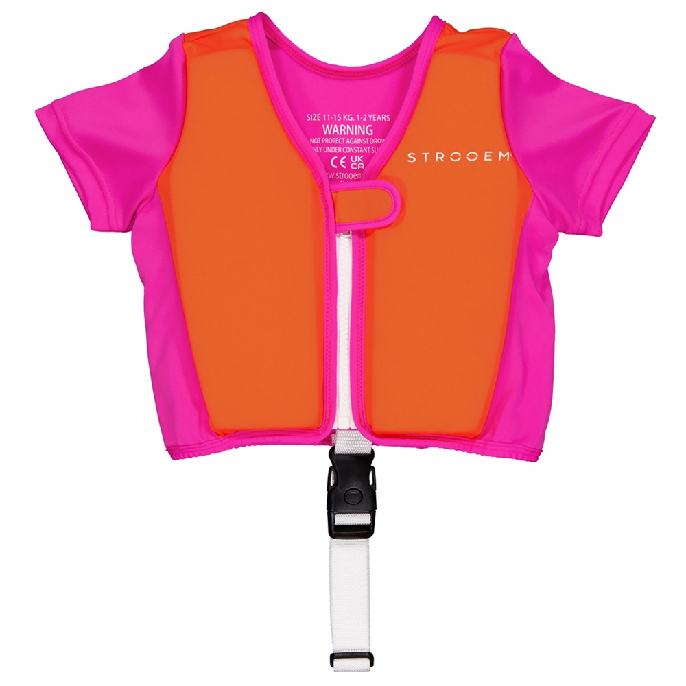 Laste ujumisvest Strooem Pink and Orange