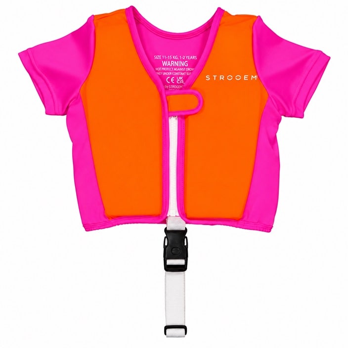 Laste Ujumisvest - Strooem Orange & Pink