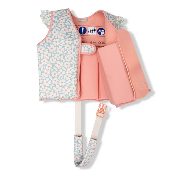 Laste ujumisvest Swim Essentials Green Flowers