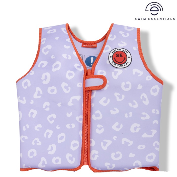 Laste ujumisvest Swim Essentials Lilac Leopard
