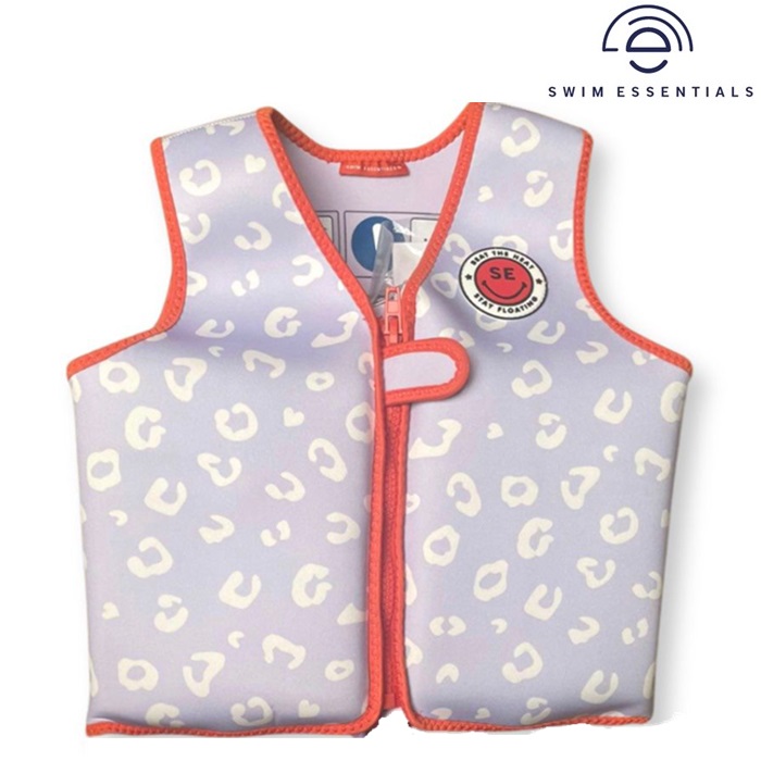 Laste ujumisvest Swim Essentials Lilac Leopard