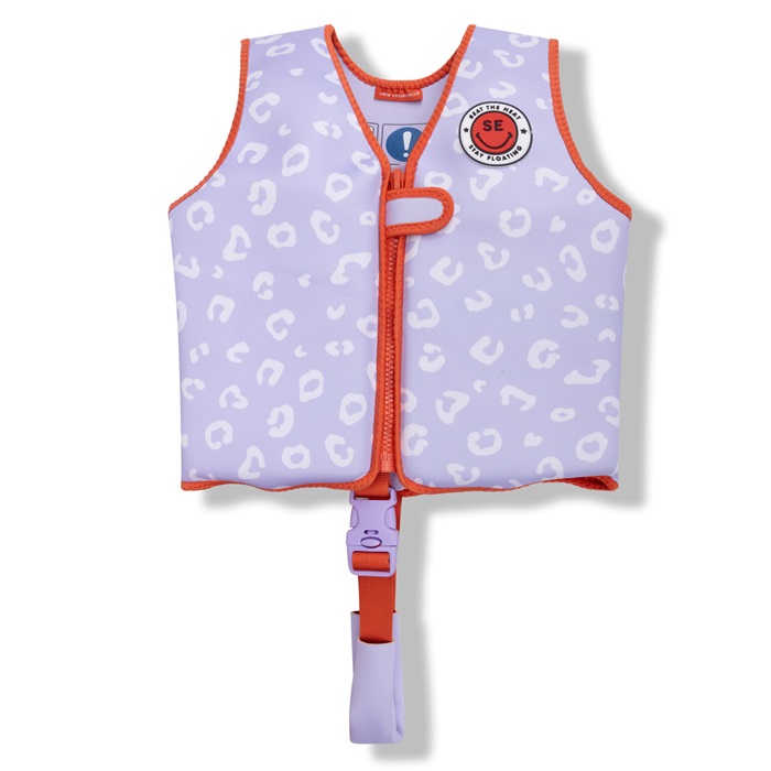 Laste ujumisvest Swim Essentials Lilac Leopard