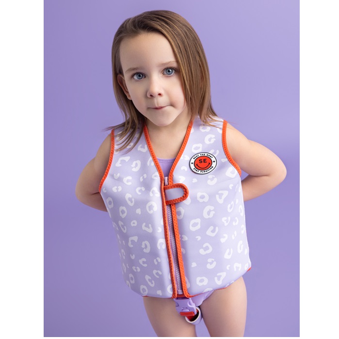 Laste ujumisvest Swim Essentials Lilac Leopard