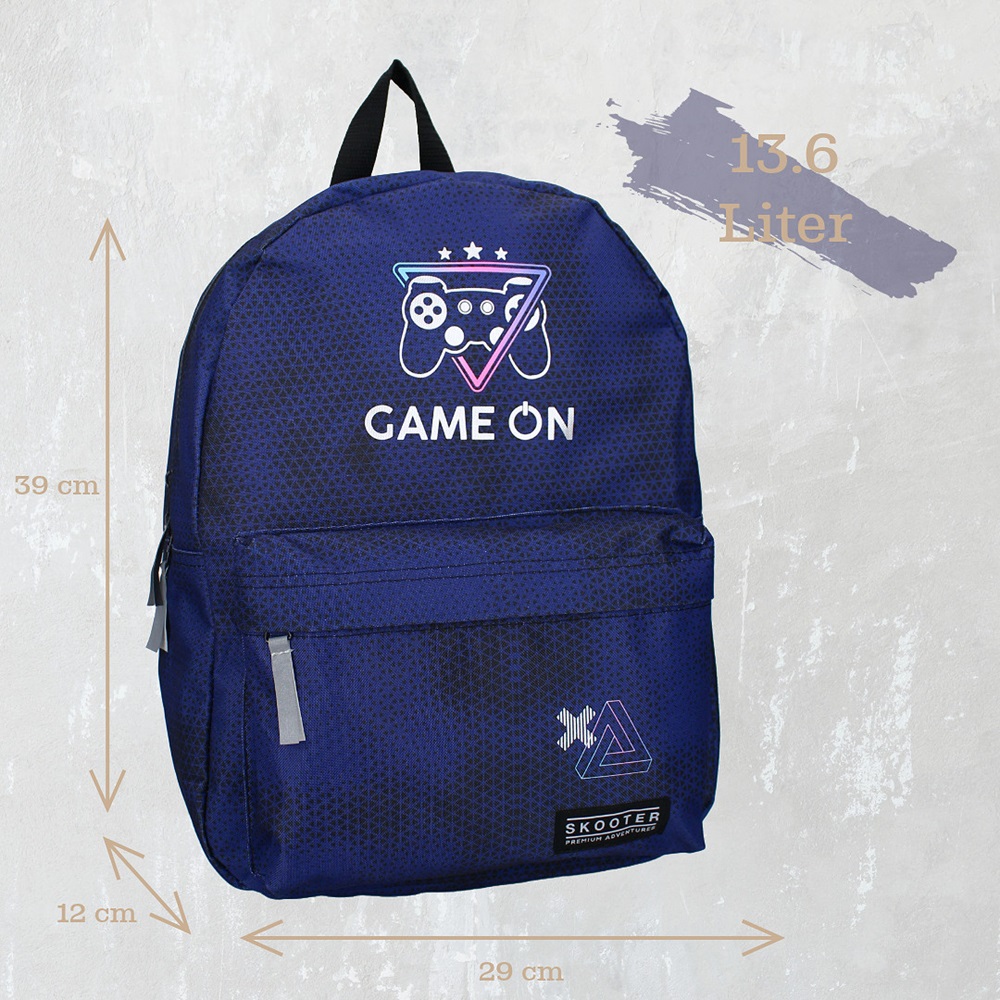 Laste Seljakott - Skooter Never Underestimate Gamers