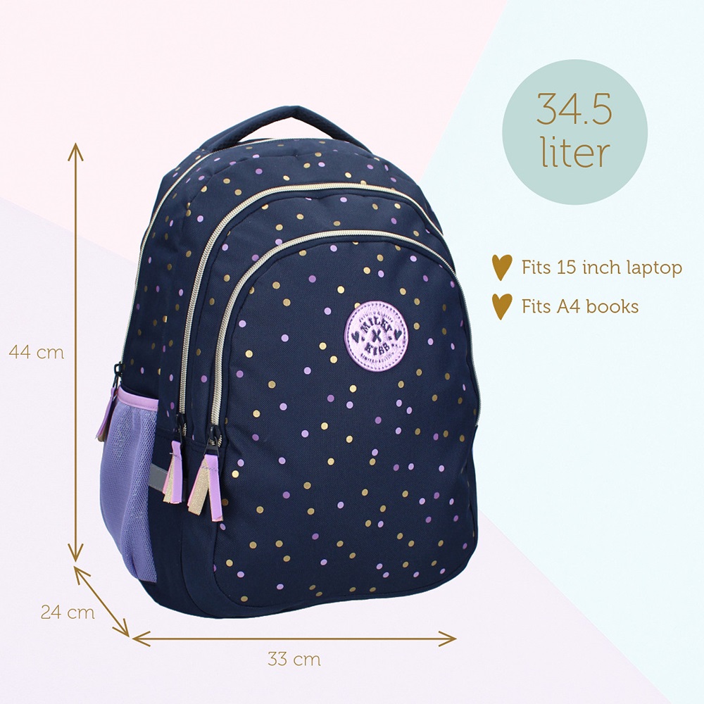 Laste seljakott Milky Kiss Dotted Delight