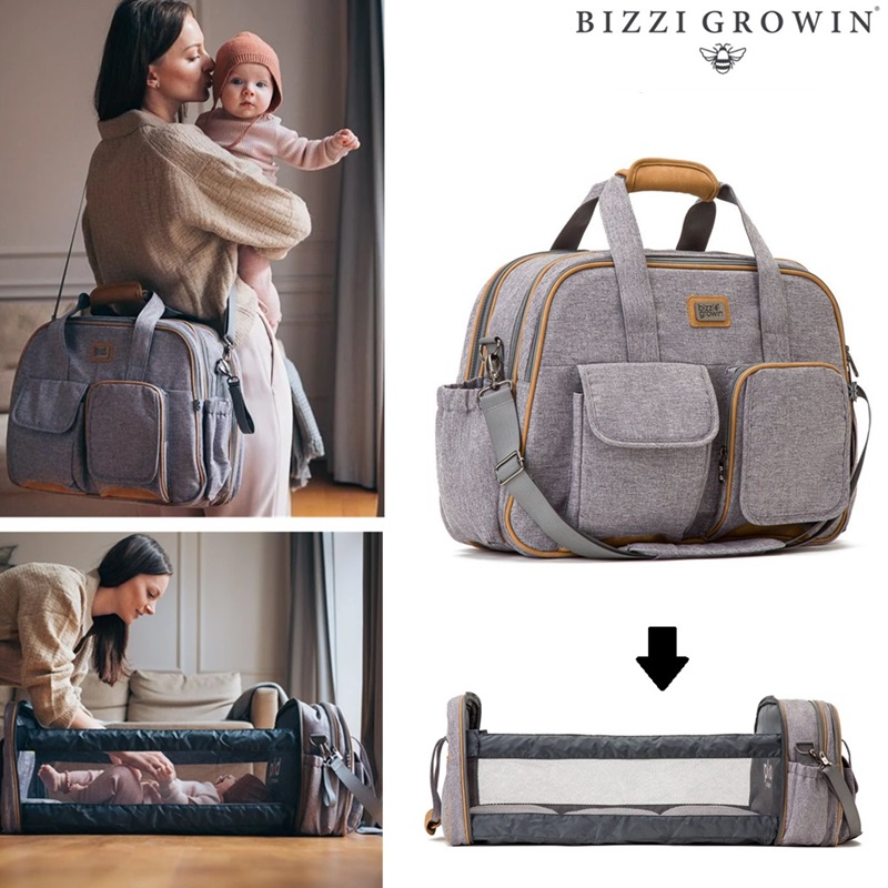 Reisivoodi & Beebitarvete Kott - Bizzi Growin Pod Windsor Grey
