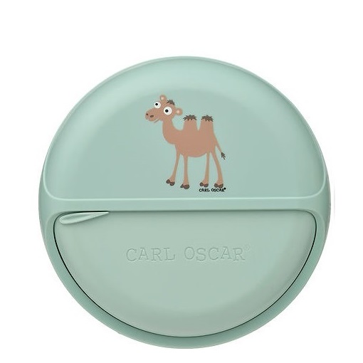 Laste Toidukarp - Carl Oscar SnackDisc Green Camel