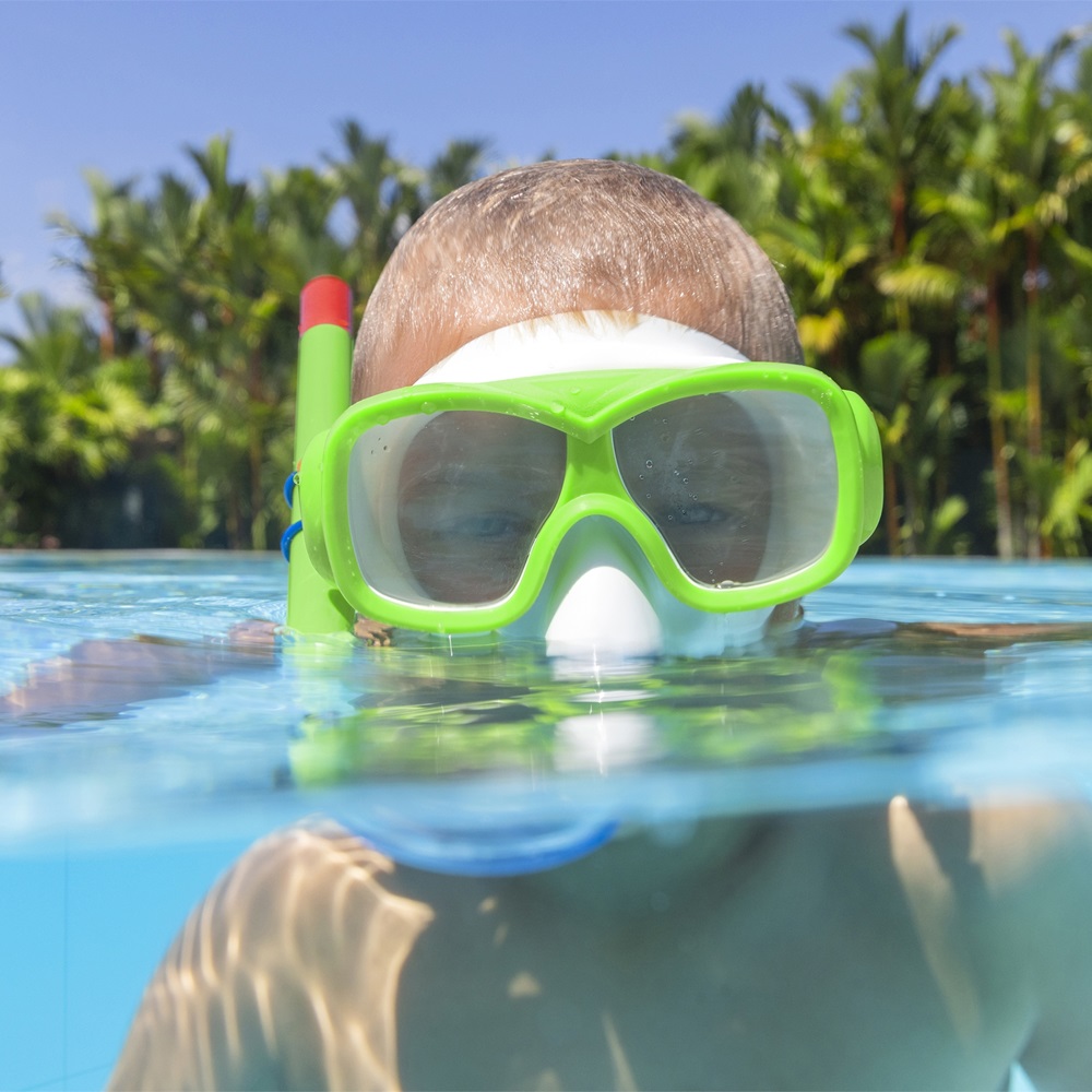 Laste snorgeldamise komplekt Bestway Burst Essentials Green