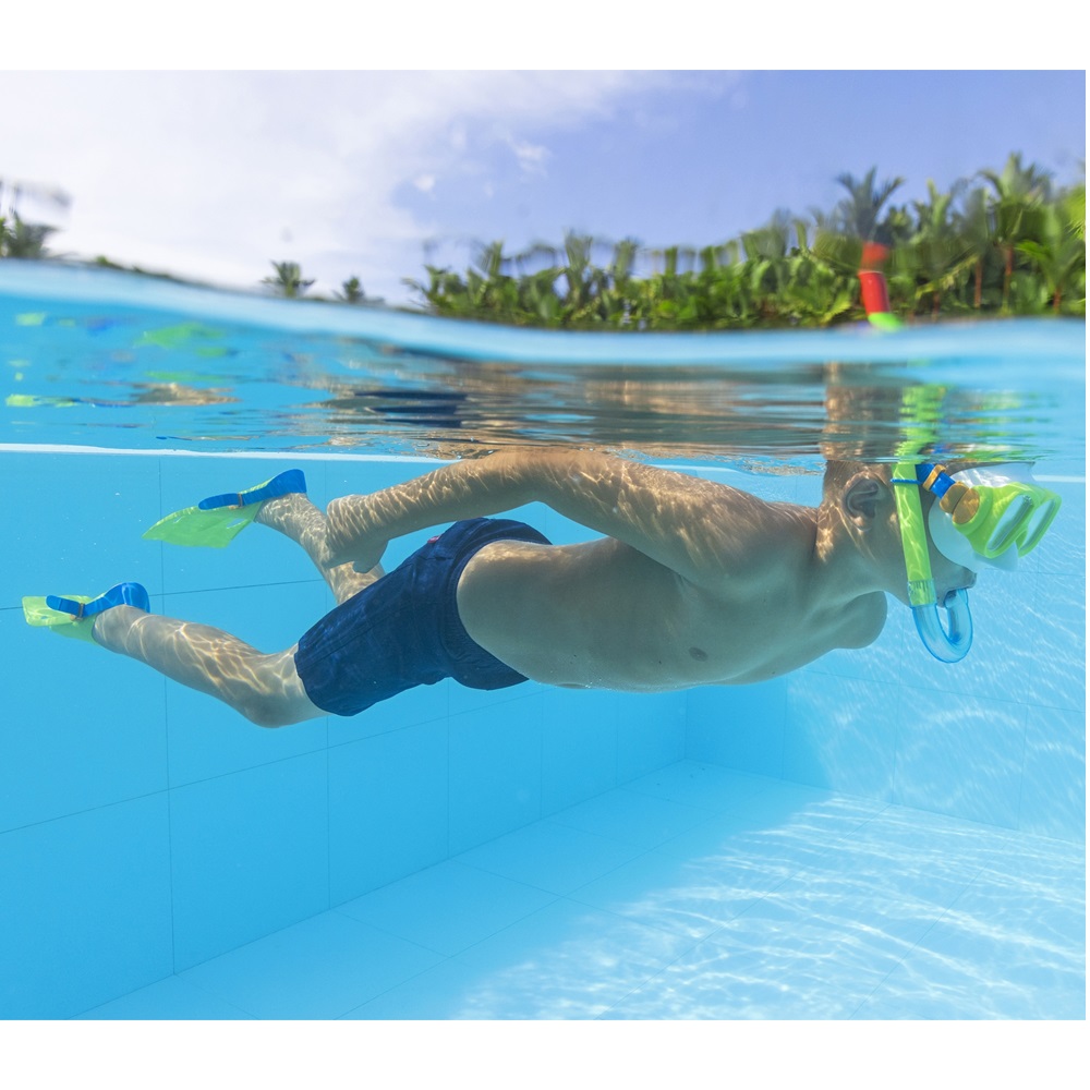 Laste snorgeldamise komplekt Bestway Burst Essentials Green