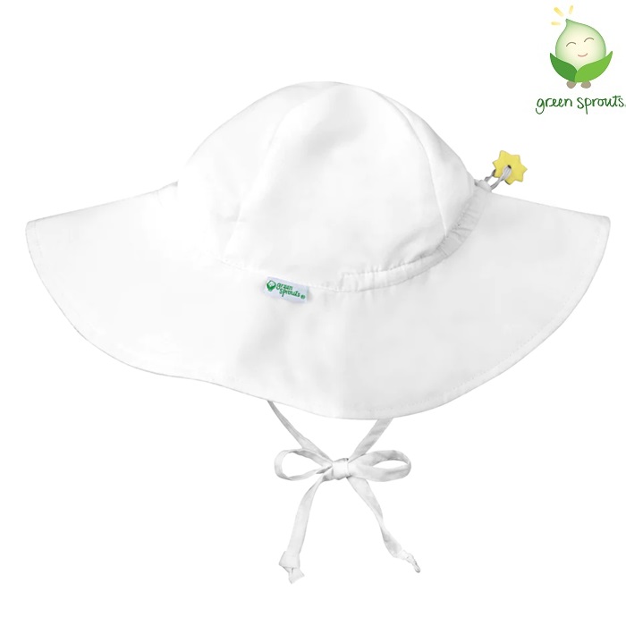 Laste päikesemüts Green Sprouts White