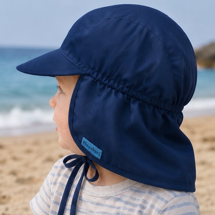 Laste Päikesemüts - Playshoes Sun Cap Navy Blue