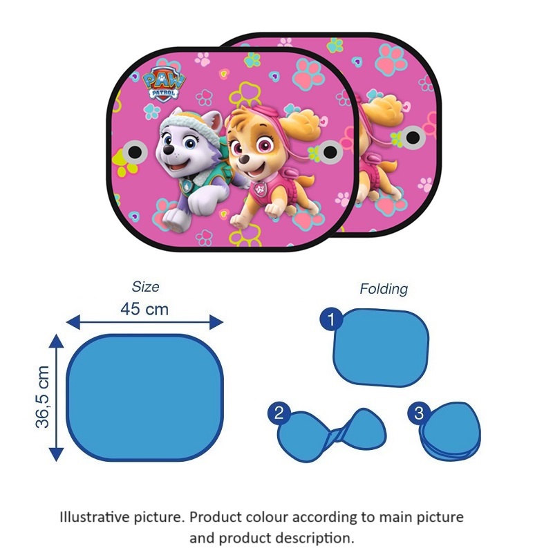 Päikesesirmid autosse Paw Patrol Pink