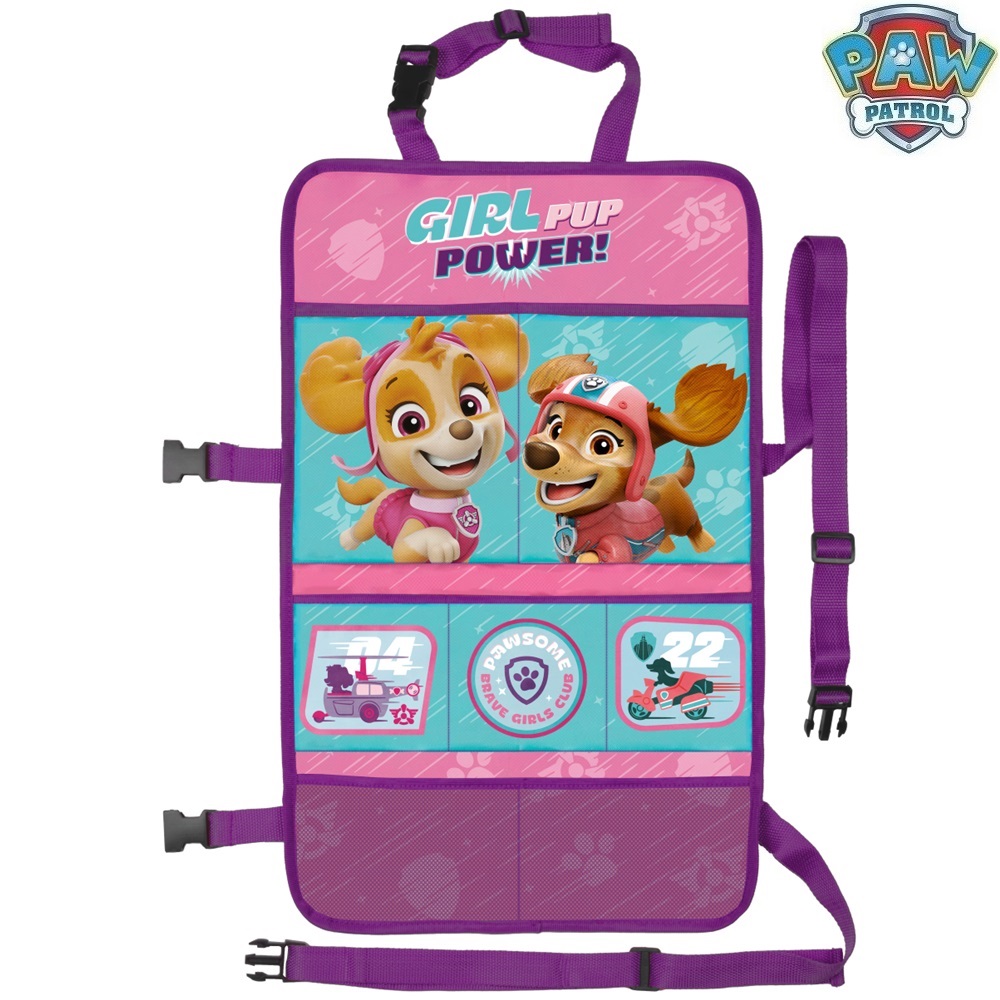 Taskutega auto istmekate Paw Patrol Girl Pup Power