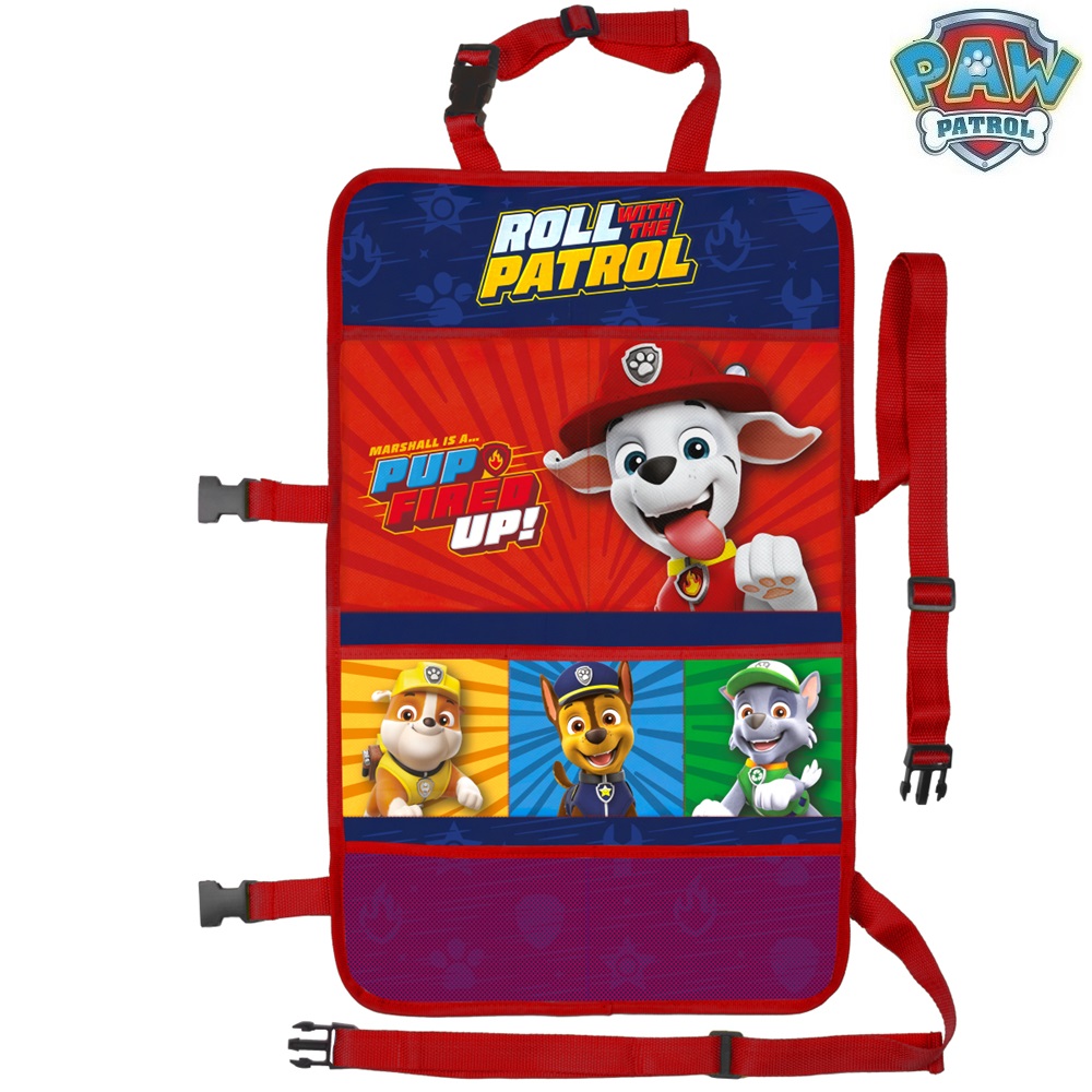 Paw Patrol Taskutega Auto Istmekate