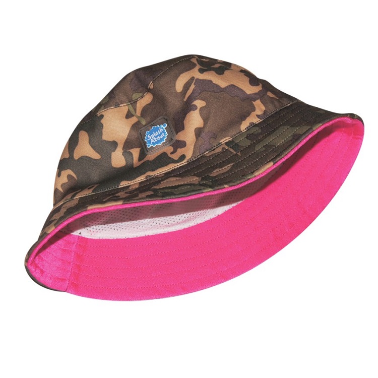 Laste päikesemüts ja suvemüts SpalshAbout Bucket Camo roosa