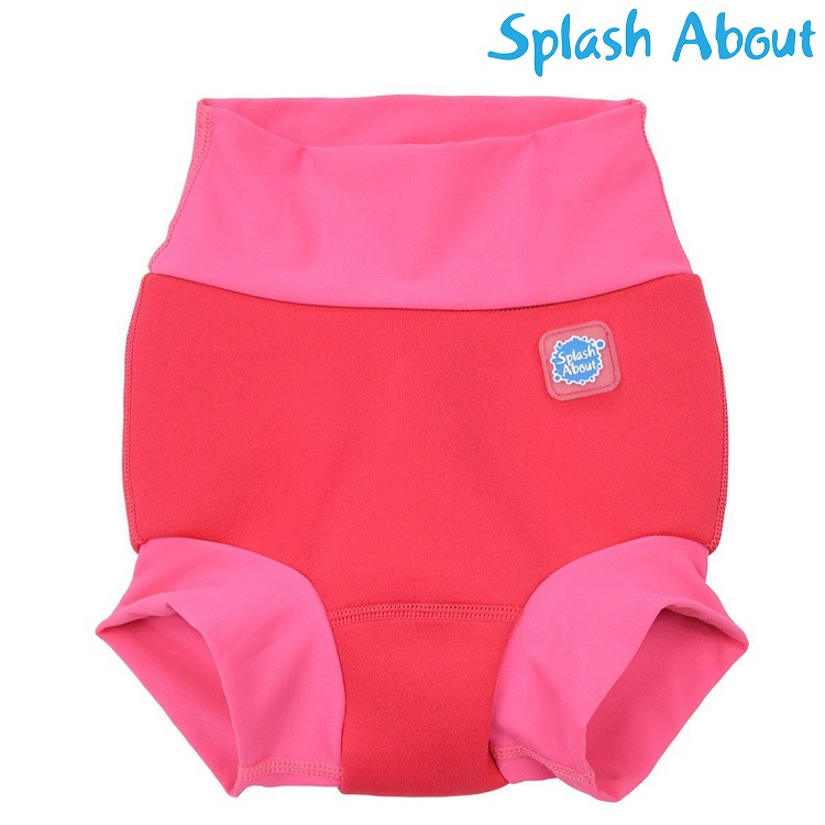 Ujumismähe SplashAbout Happy Nappy Pink Geranium
