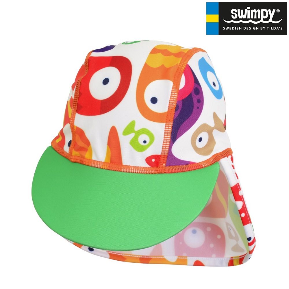 Laste UV-kaitsega päikesemüts Swimpy Funny Fish