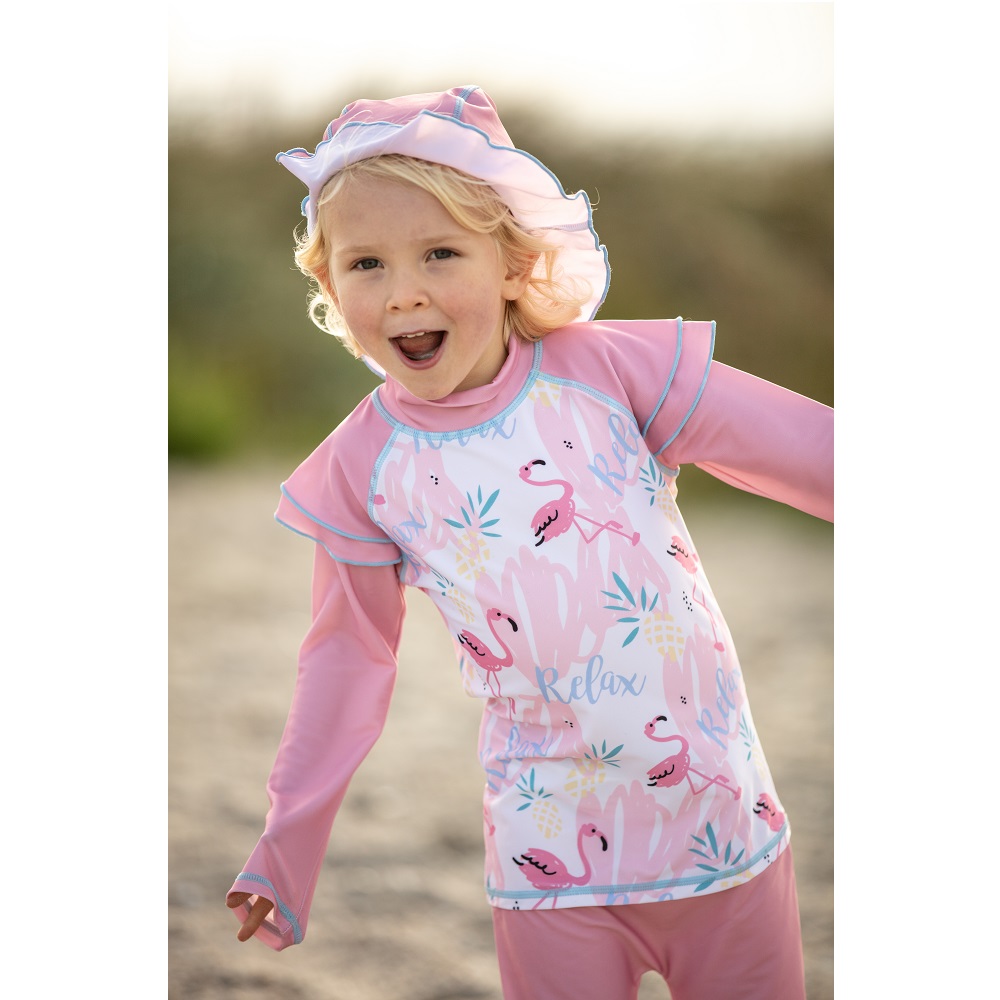 Laste ujumistrikoo Swimpy Flamingo roosa