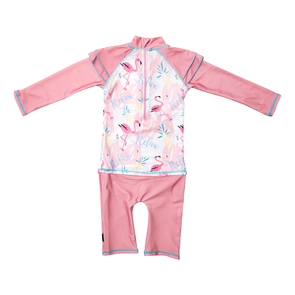 Laste ujumistrikoo Swimpy Flamingo roosa
