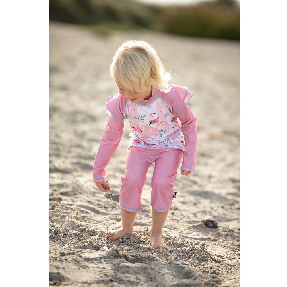 Laste ujumistrikoo Swimpy Flamingo roosa