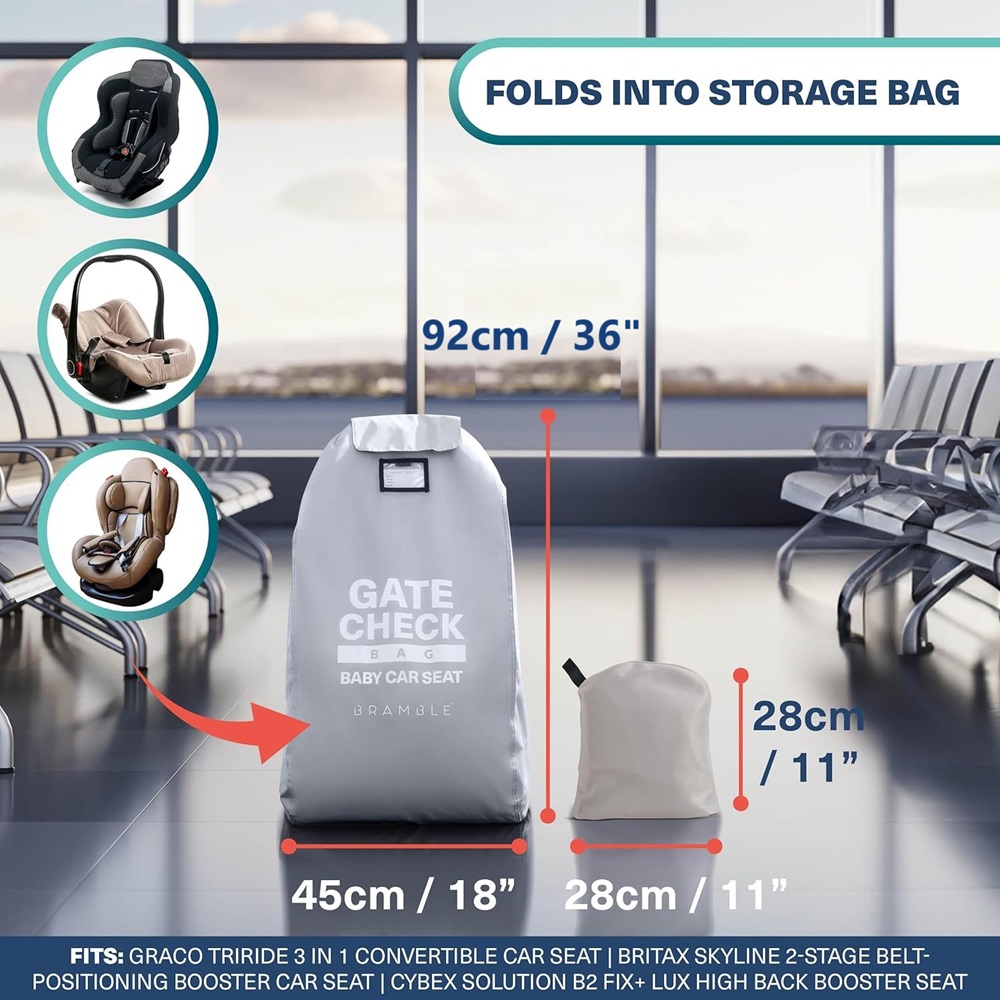 Transpordikott turvatoolile Bramble Gate Check Car Seat Travel Bag