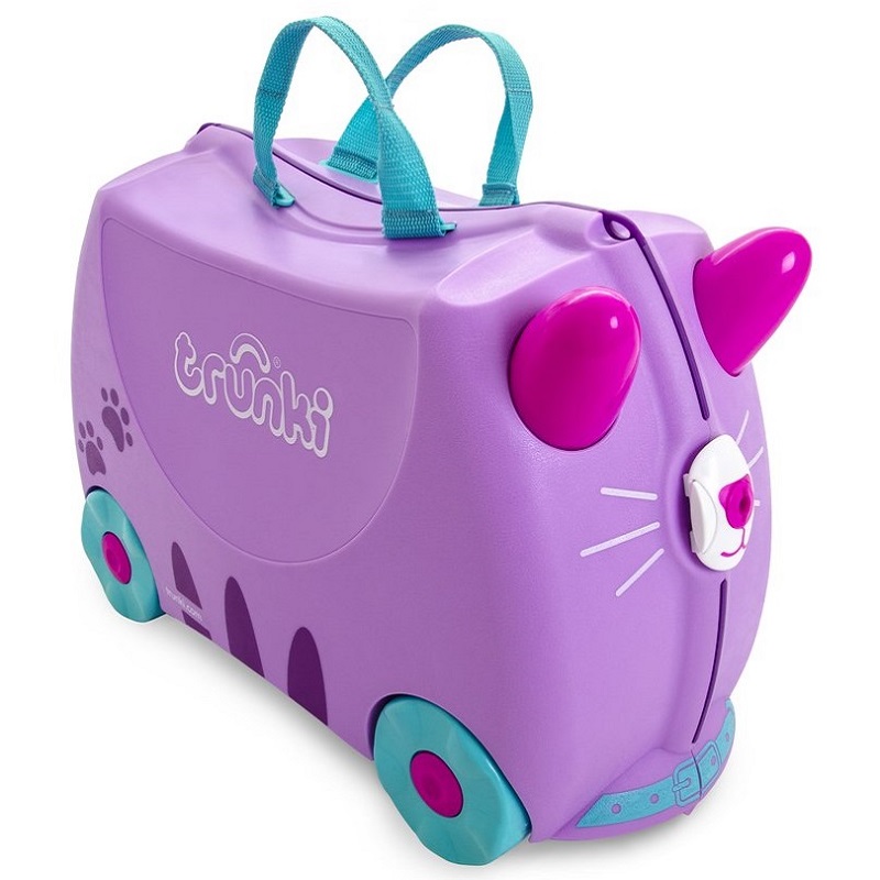 Pealistutav reisikohver lastele Trunki Cassie Cat lilla