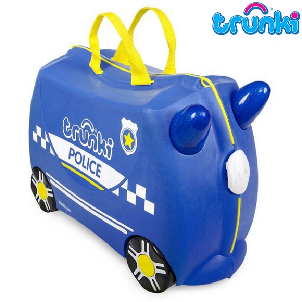 Pealistutav reisikohver lastele Trunki Percy Police Sinine