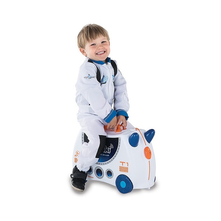 Resväska barn att åka på Trunki Skye Spaceship