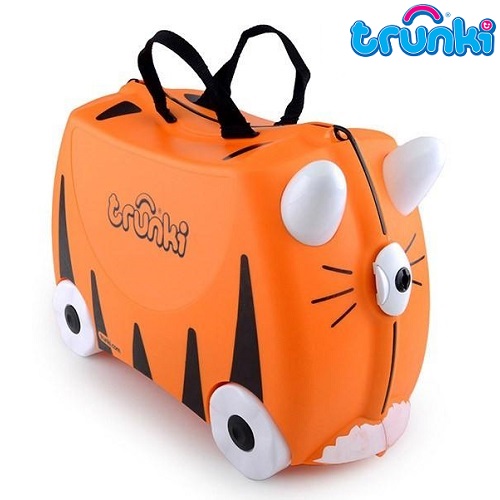 Pealistutav reisikohver lastele Trunki Tipu Tiger Oranz ja must