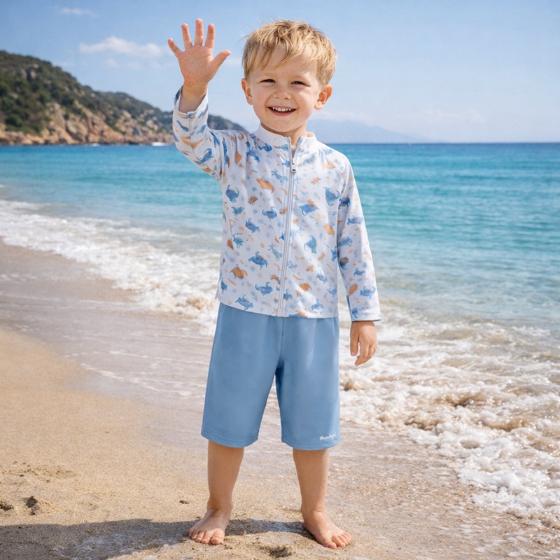 Laste UV-kaitsega ujumistrikoo Playshoes Dinos Allover