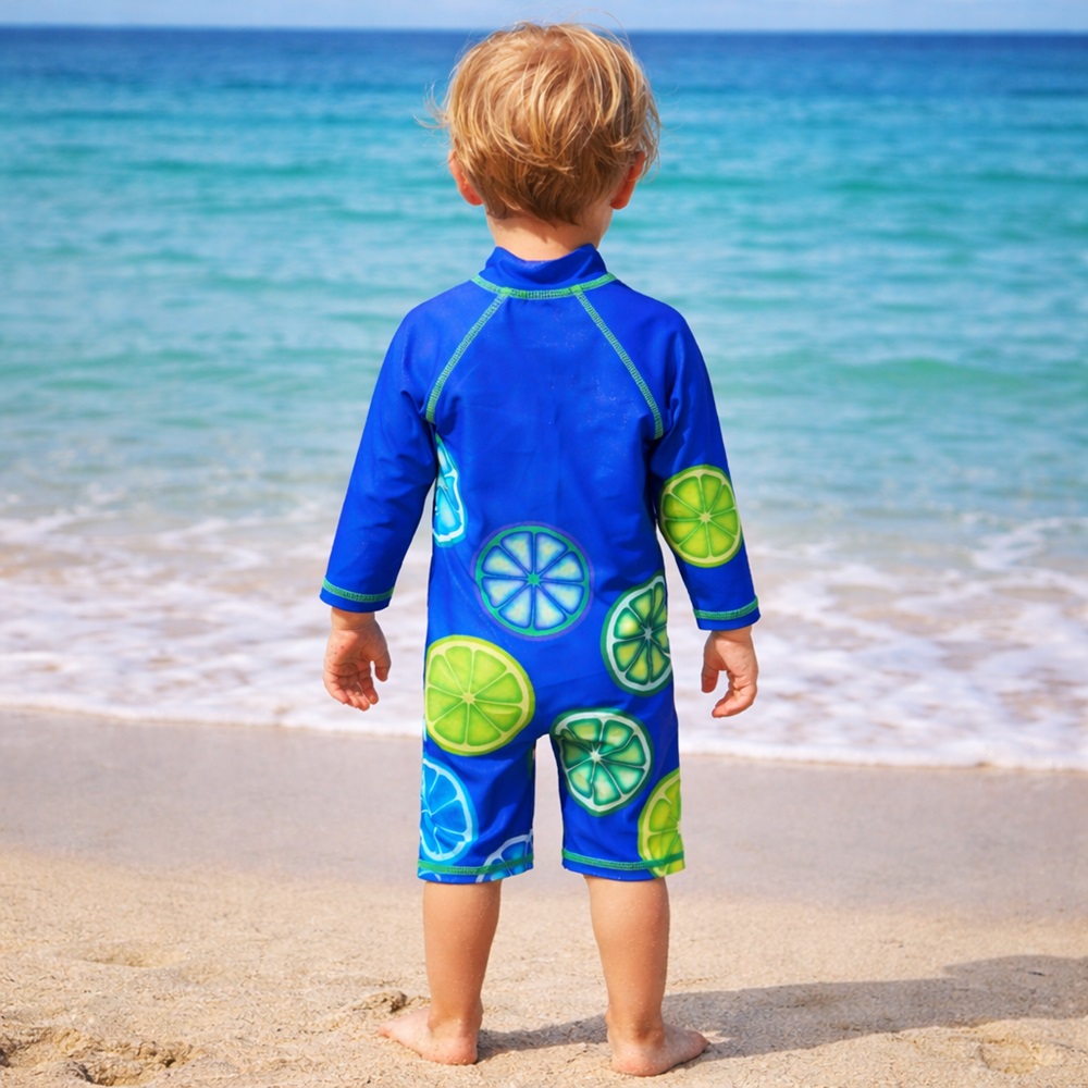 Laste UV-Ujumistrikoo - Swimpy Blue Lemon