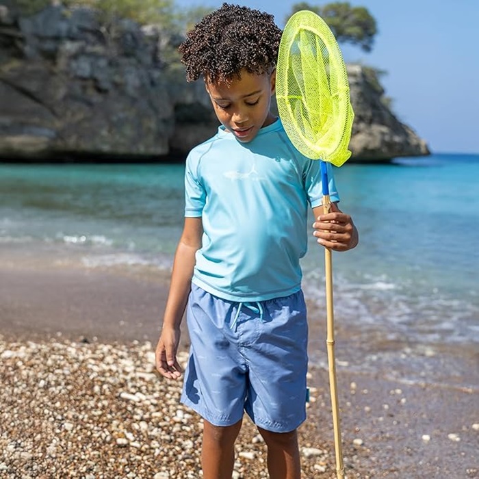 Laste UV-kaitsega 2-osaline ujumistrikoo Playshoes Shark Turquoise