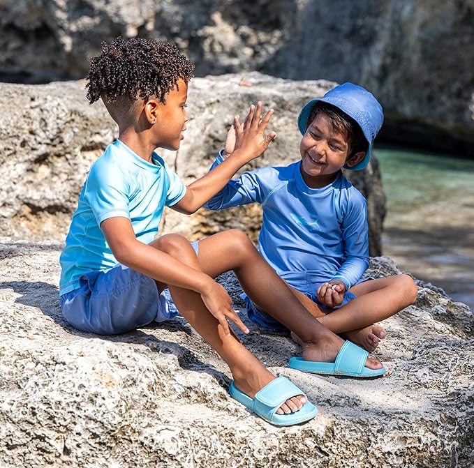 Laste UV-kaitsega 2-osaline ujumistrikoo Playshoes Shark Turquoise Laste UV-kaitsega 2-osaline ujumistrikoo Playshoes Shark Turquoise