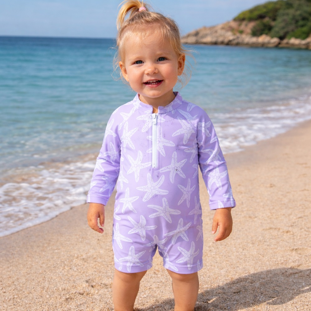 Laste UV-Ujumistrikoo - Swim Essentials Lilac Seastar Laste UV-Ujumistrikoo - Swim Essentials Lilac Seastar