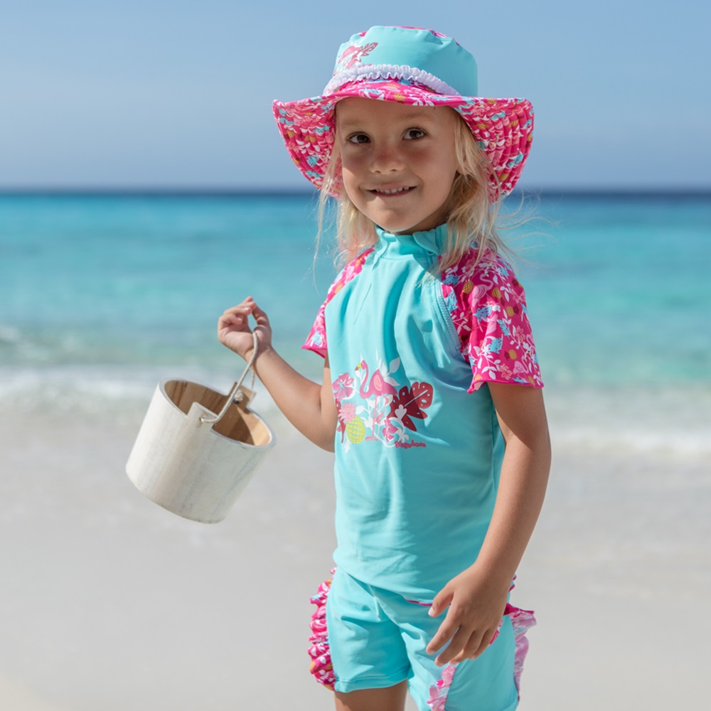 2-osaline Ujumistrikoo - Playshoes Flamingo