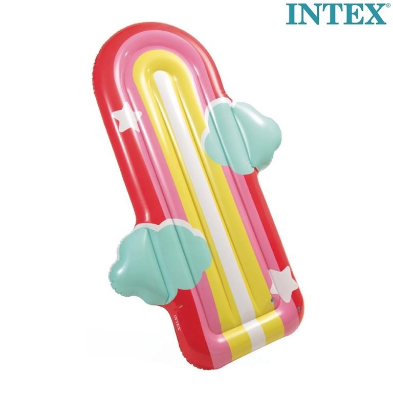 Laste ujumismadrats Intex Rainbow and Clouds