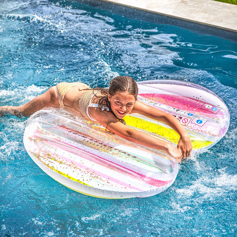 Laste täispuhutav ujumismadrats Swim Essentials Rainbow Heart