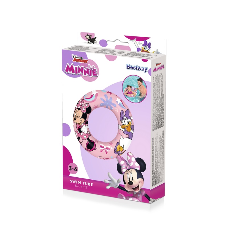 Ujumisrõngas Bestway Minnie Mouse Pink