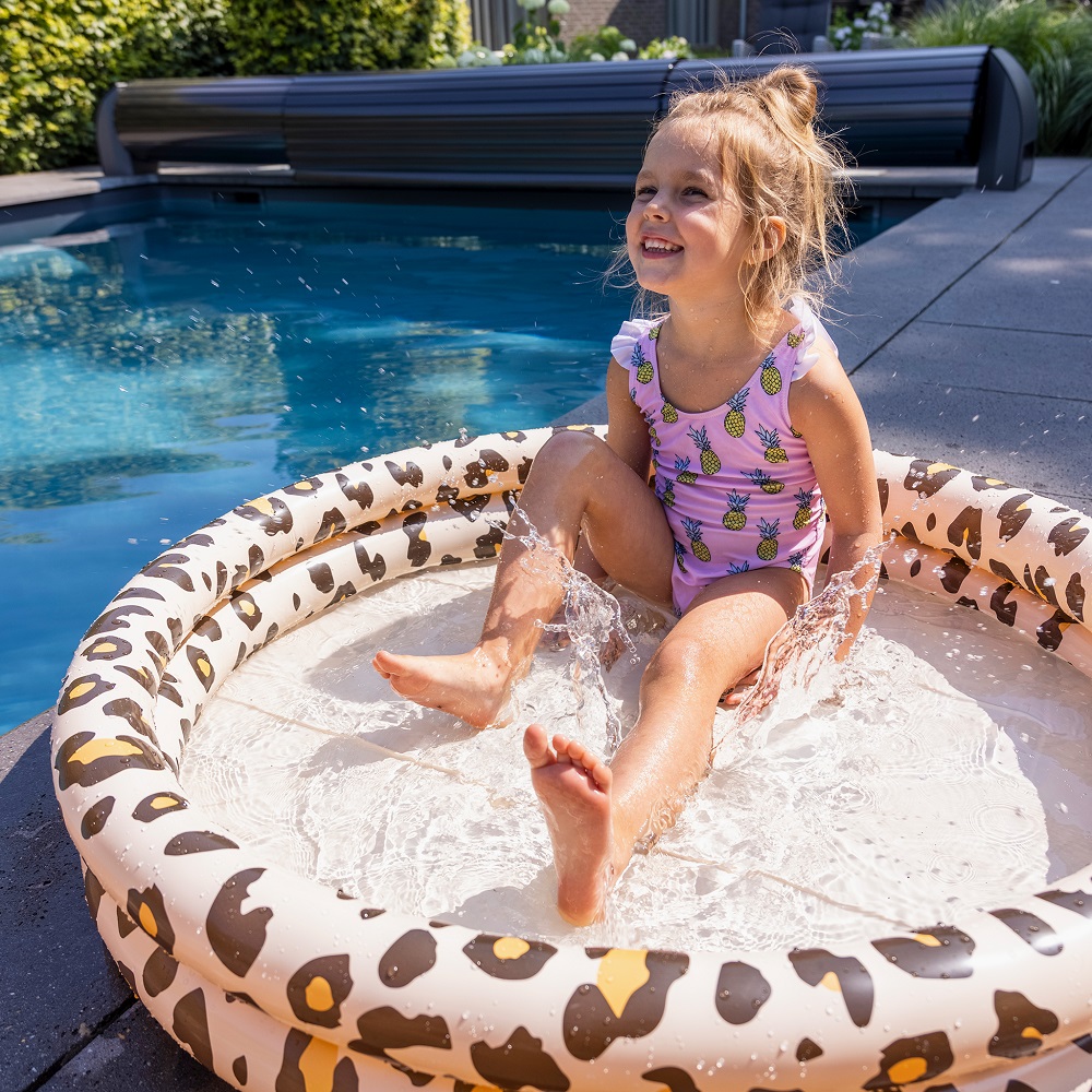 Laste täispuhutav bassein Swim Essentials Beige Leopard